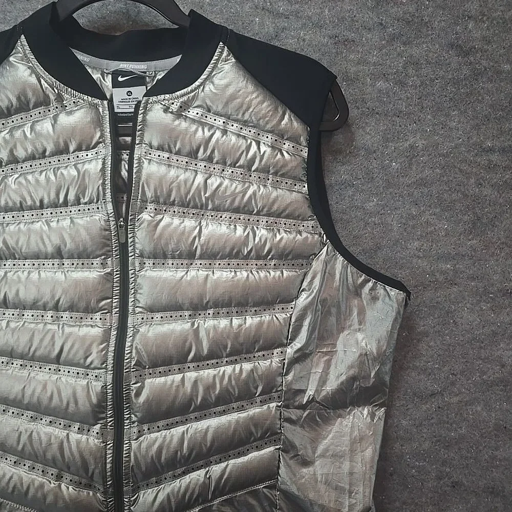 Nike Aeroloft 800 Reflective Packable Running Gilet Vest Sz XL (604870 017)